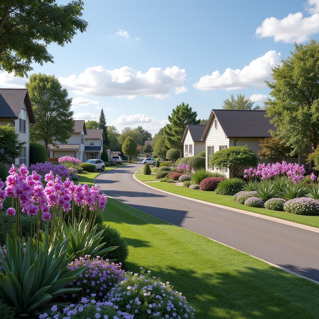 Residential Area with Orchids near Airport Road