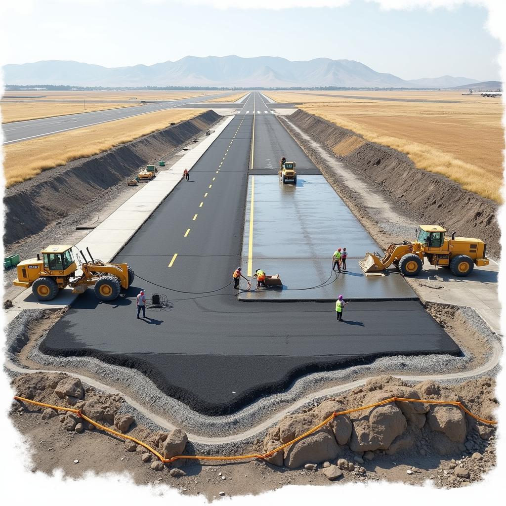 Construction of an Airport Runway at an Above Ground Level Airport