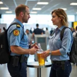 Airport Security Checkpoint Liquid Confiscation