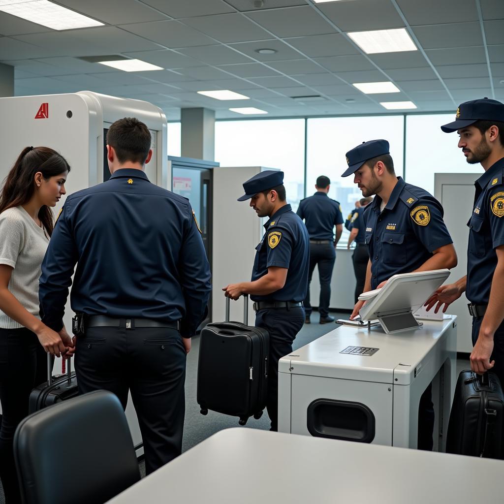 Airport Security Personnel at Raipur Airport