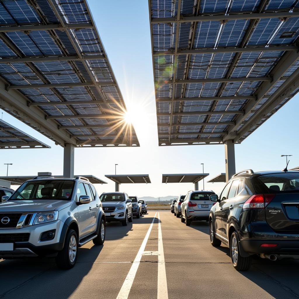 Airport Solar Carport: Shaded Parking and Clean Energy