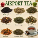 Diverse Tea Selection at an Airport