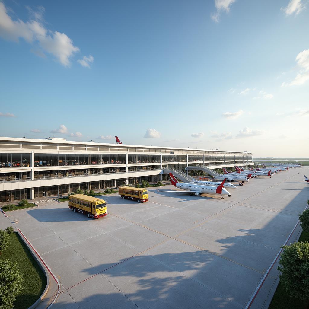 Modern terminal of Al Assad International Airport