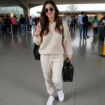 Alia Bhatt in a casual yet chic outfit at Delhi Airport