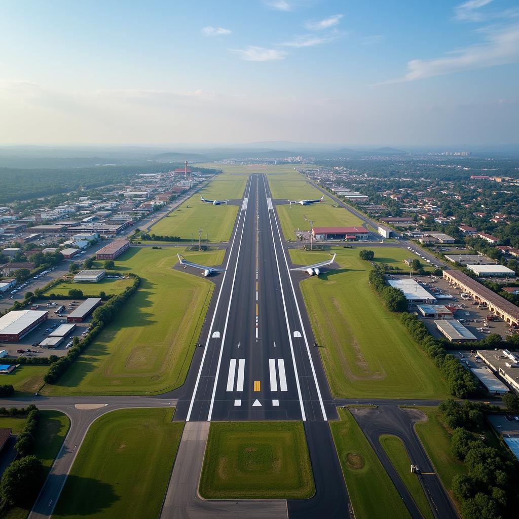 Ambala Airport Aerial View