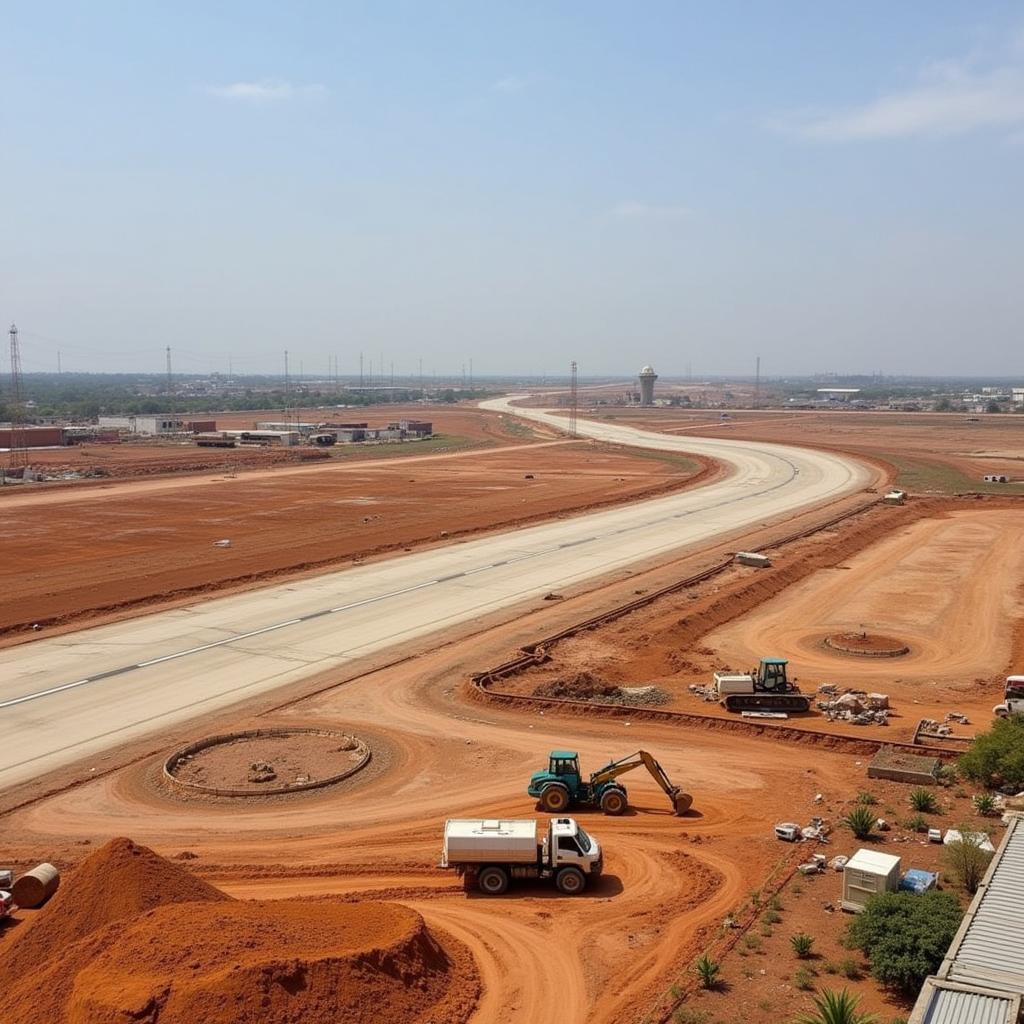 Amravati Airport Runway Construction Progress