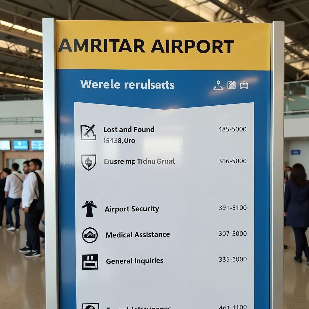 Amritsar Airport Helpline Directory