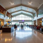 Modern Interior of Antigua Airport Terminal