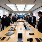 Apple Shop Interior at Hong Kong International Airport