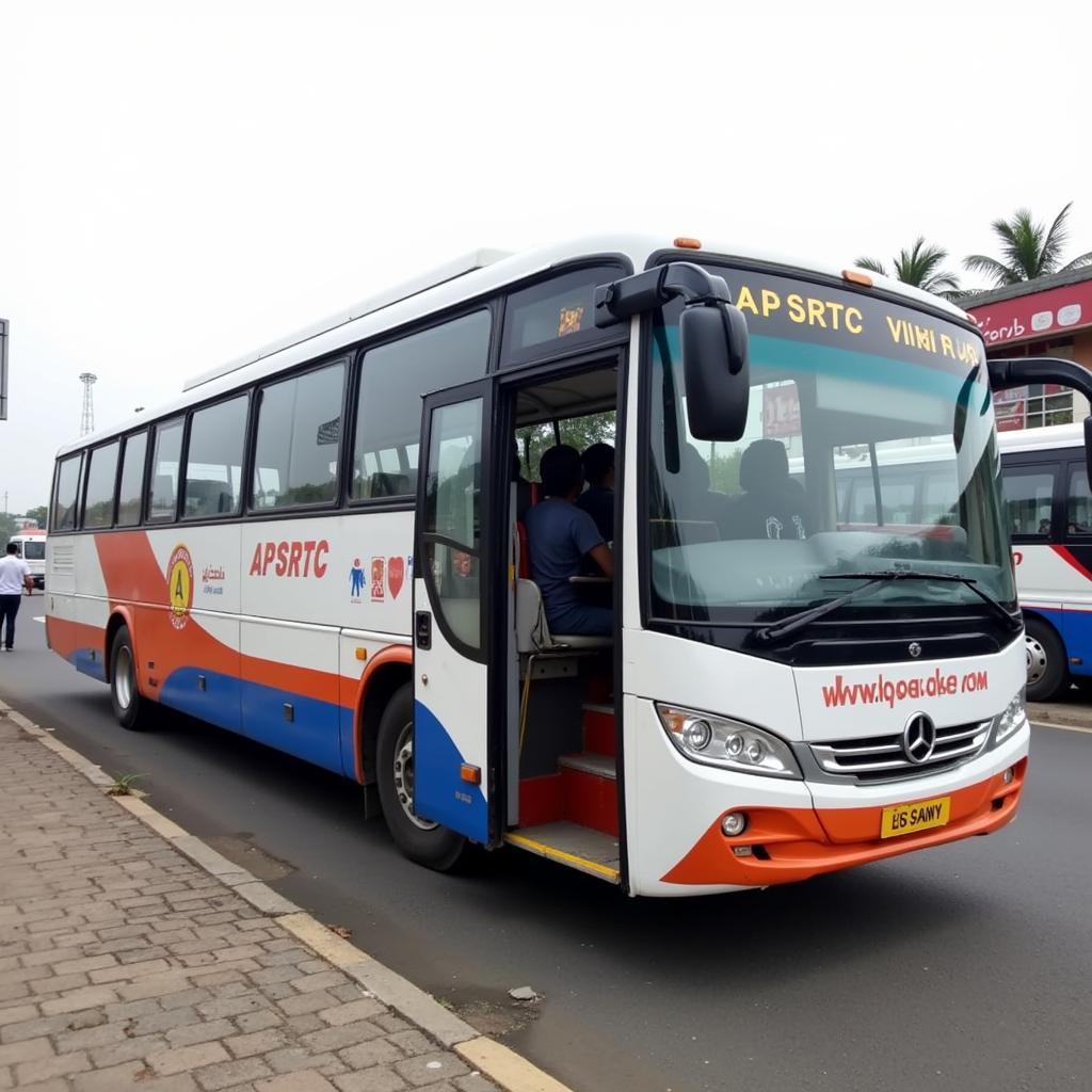 APSRTC bus at Gannavaram Airport