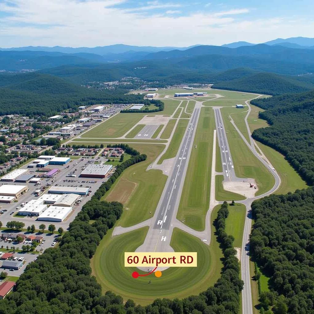 Asheville Regional Airport and its proximity to 60 Airport Rd