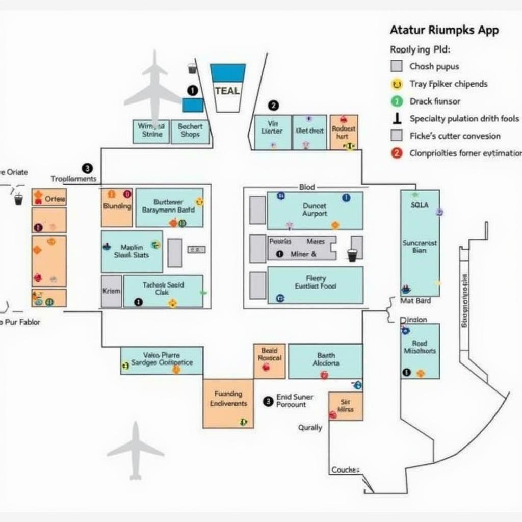 Ataturk Airport Shopping Map