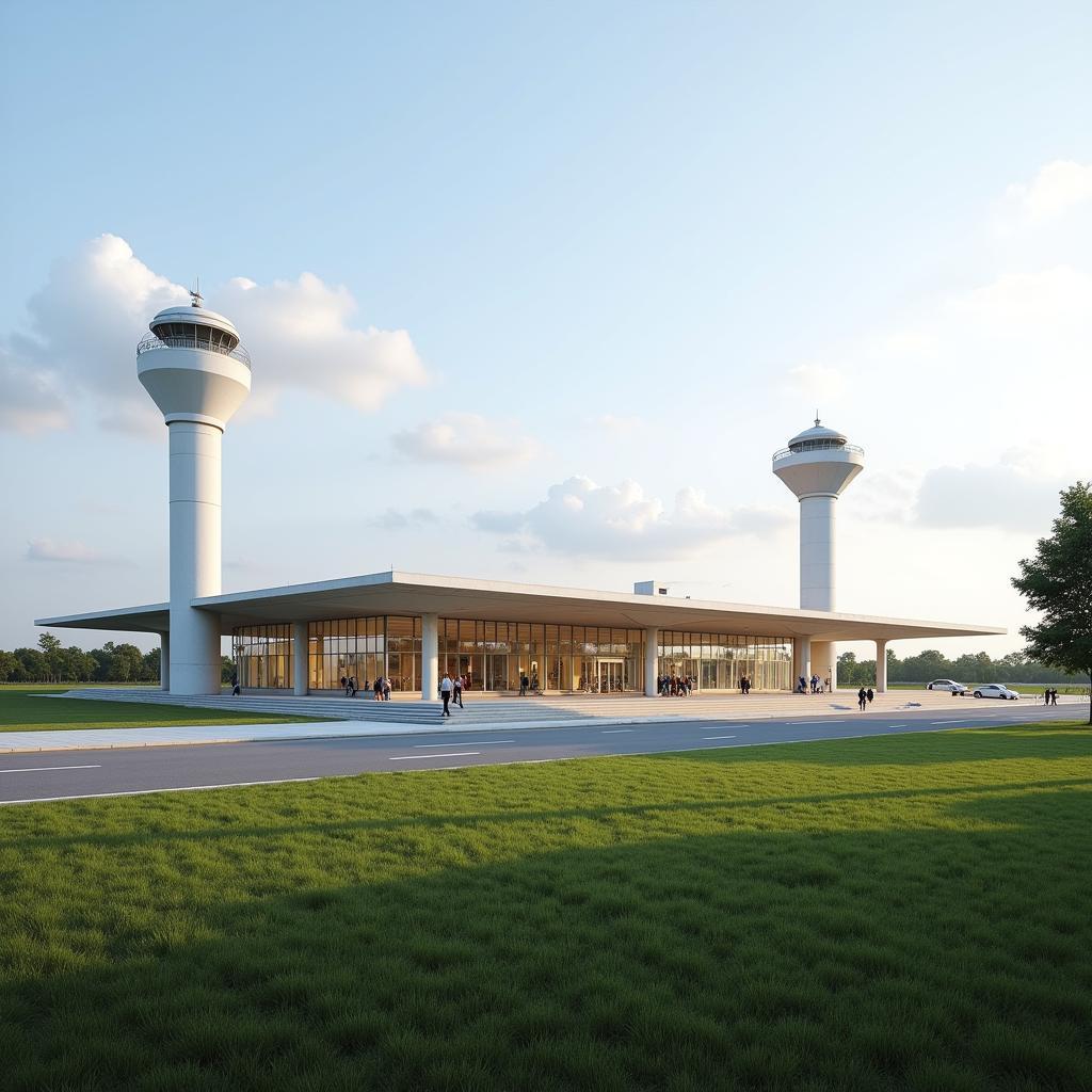 Ayodhya Airport Exterior - A Modern Architectural Marvel