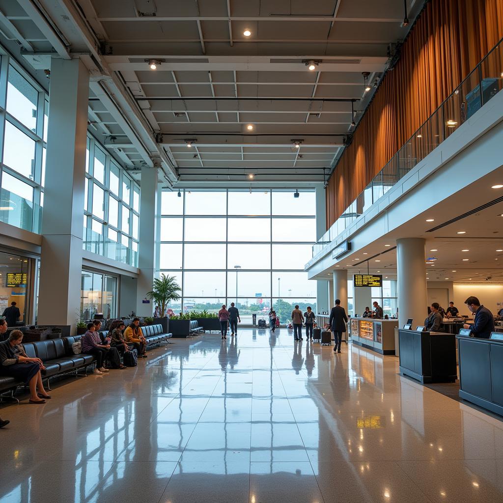 Ayodhya Airport Arrival Terminal - Modern and Spacious Interior