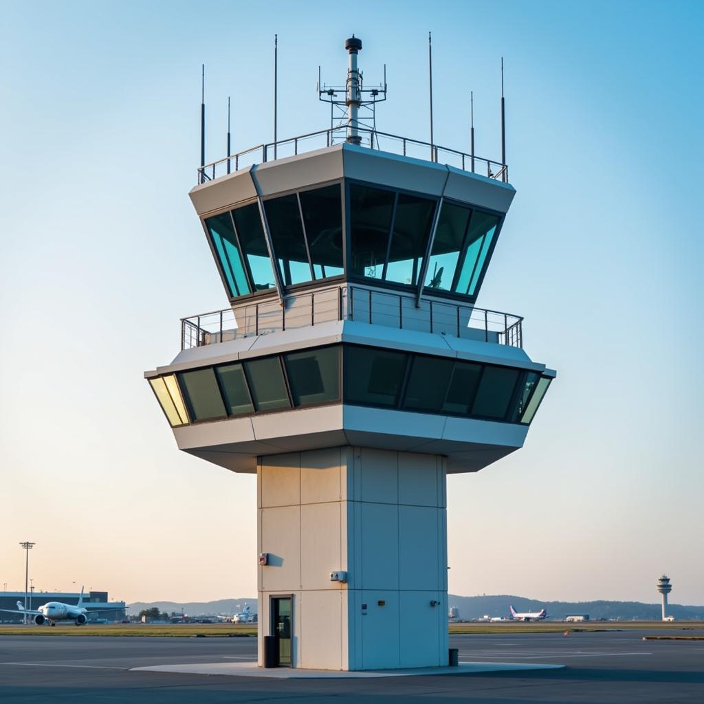 Air Traffic Control Tower at Azerbaijan International Airport