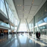 Modern Terminal Building of Azerbaijan International Airport