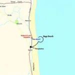 Baga Beach to Goa Airport Distance Map