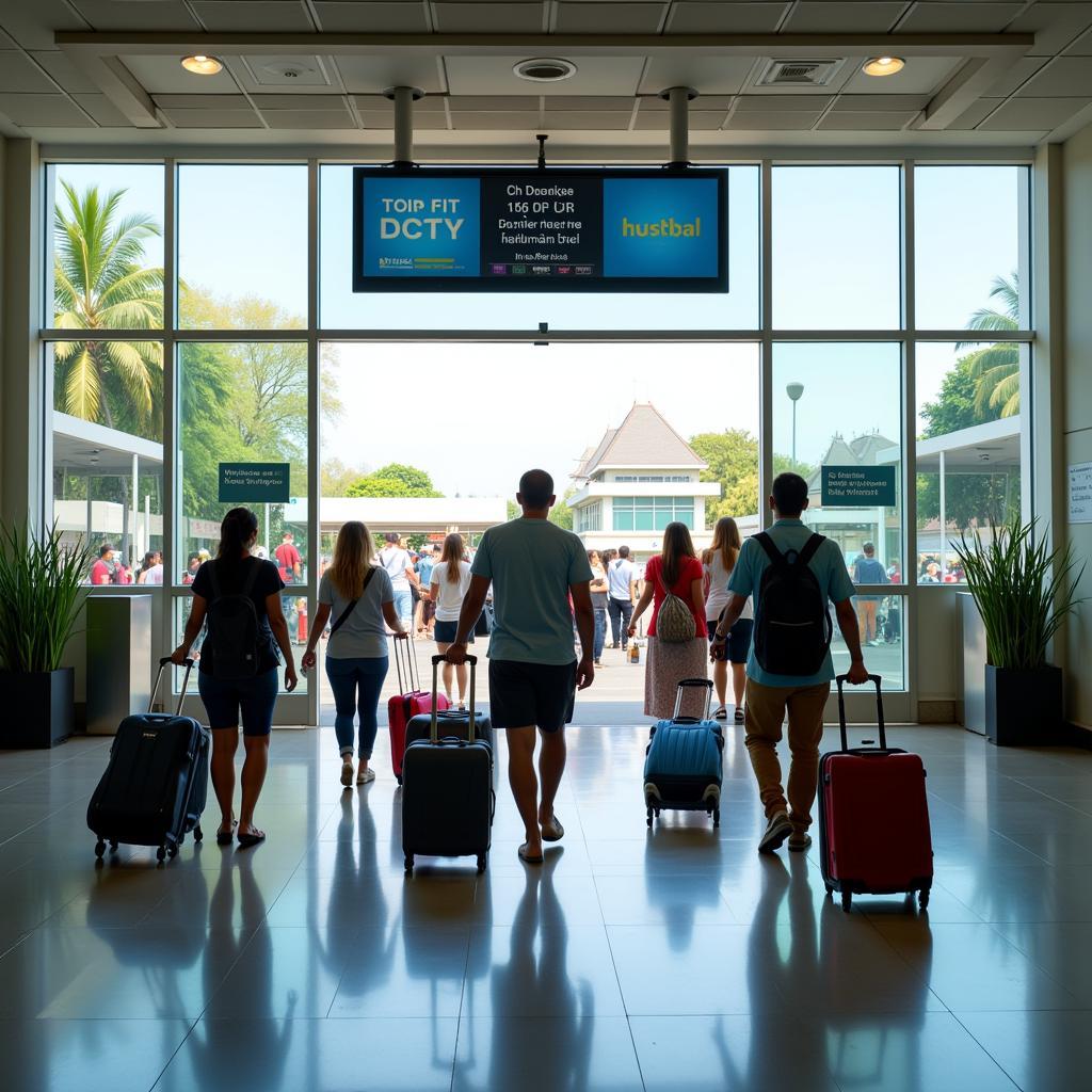 Bali Airport Transfer Arrival Scene