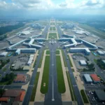 Aerial View of Bangalore Airport