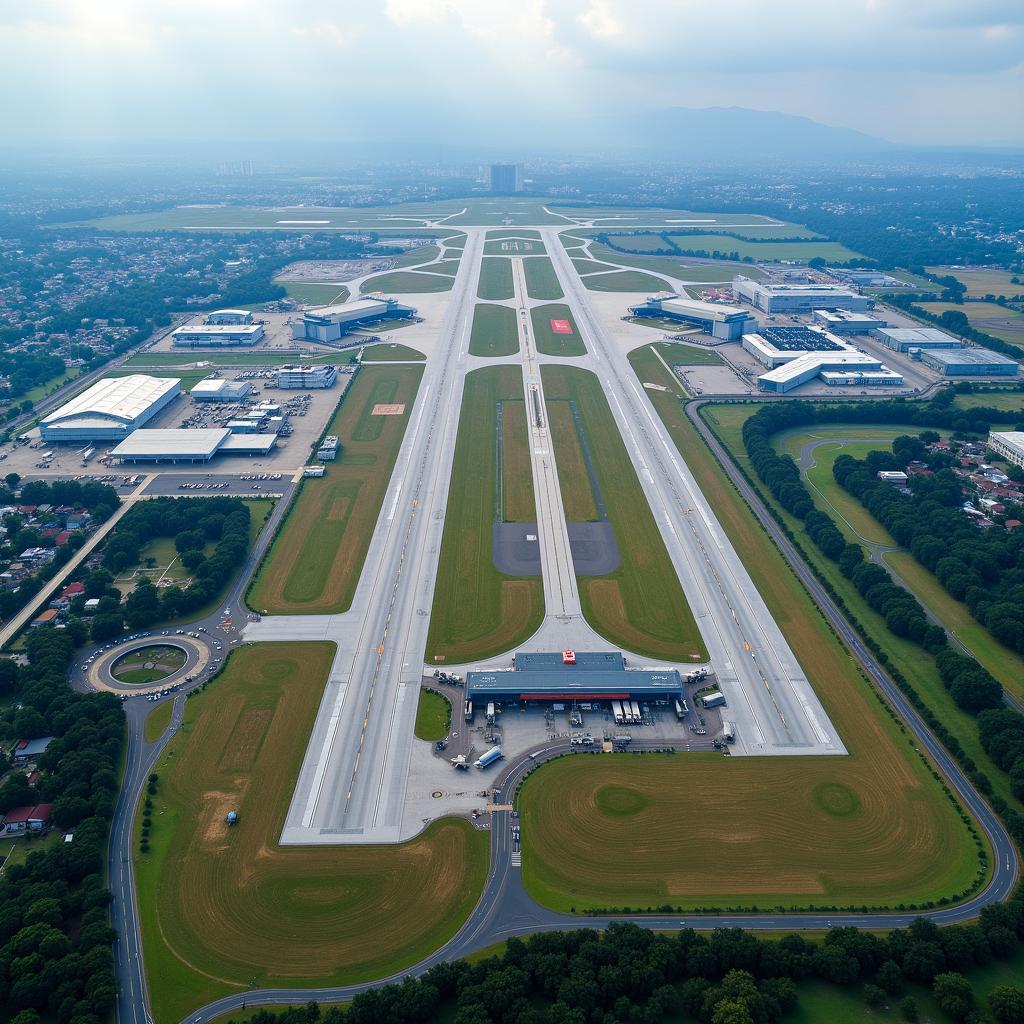 Bangalore Airport Aerial View