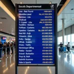 Bangalore Airport Contact Information Board