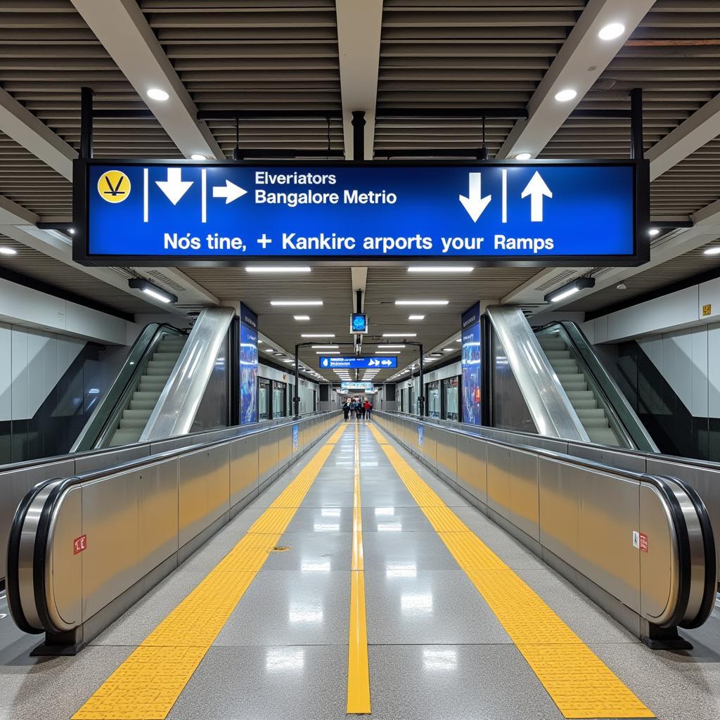 Bangalore Airport Metro Station Entrance