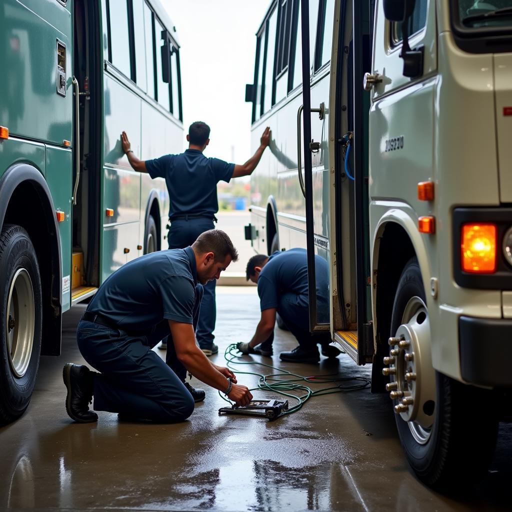 Bangalore Airport Shuttle Bus Maintenance