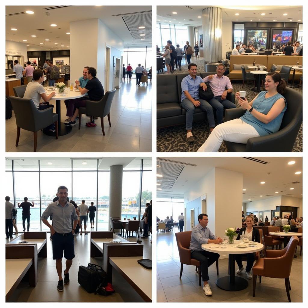 Bangalore Airport Travelers Enjoying Layover