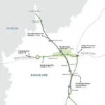 Bangalore Bus Stand to Airport Distance Map