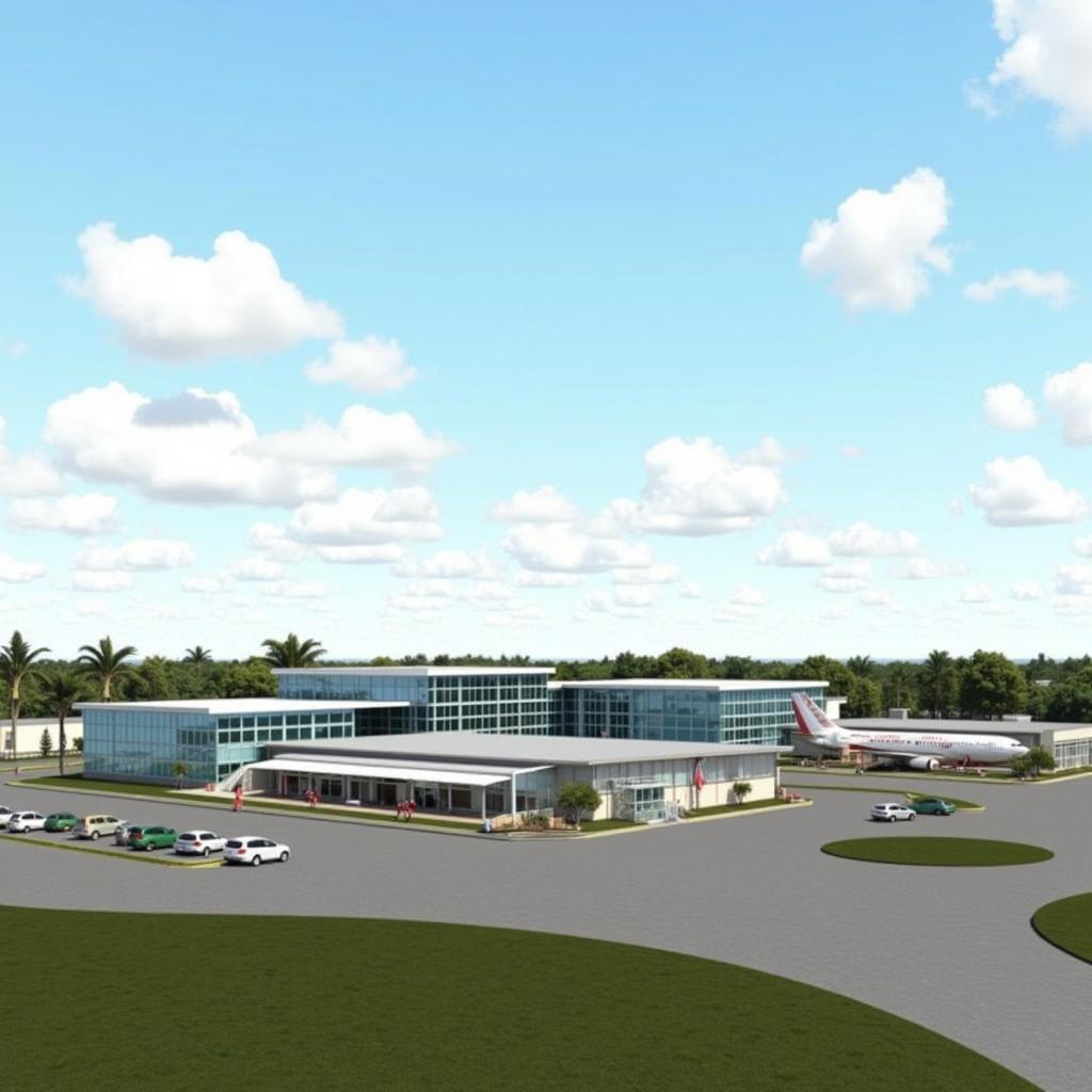 Barapani Airport Modern Terminal - Architect's Rendering