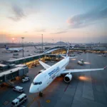 Ben Gurion Airport, Tel Aviv's main international airport - A modern and bustling airport terminal.