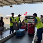 Bhubaneswar Airport Ground Staff Handling Baggage