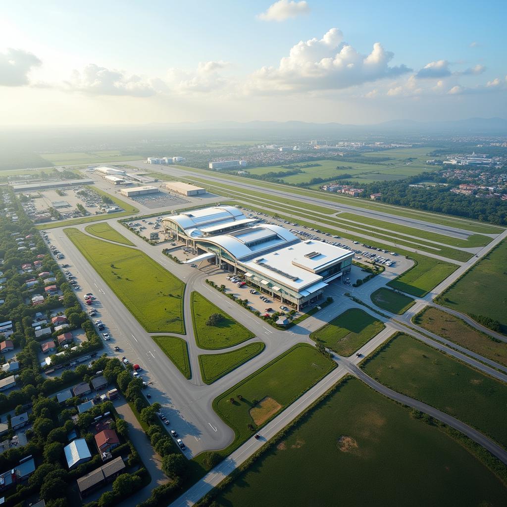 Bhubaneswar New Airport Aerial View