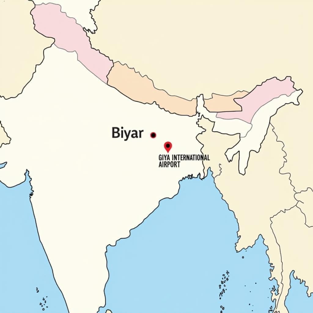 Map of Bihar Airports