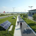 BJP Modi Airport Cycling Infrastructure