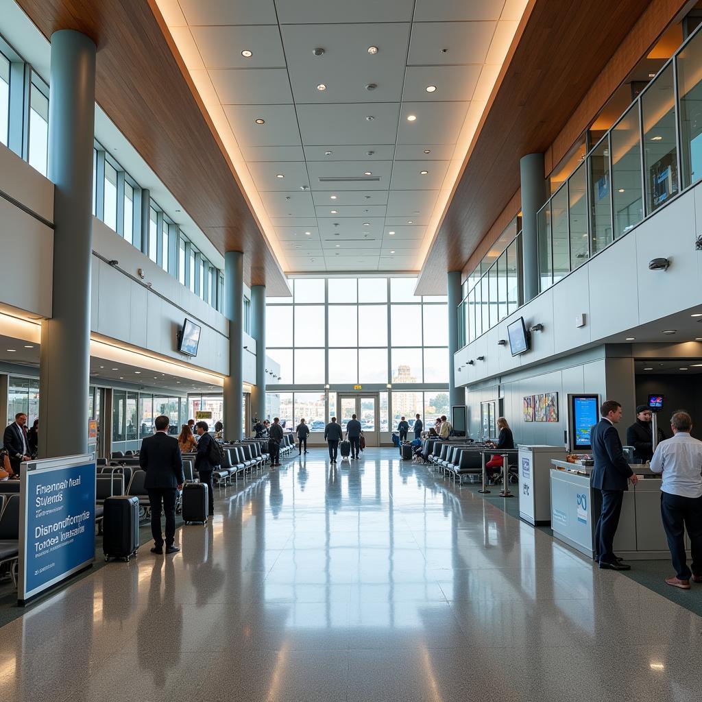 BLQ Airport Interior Departure Area