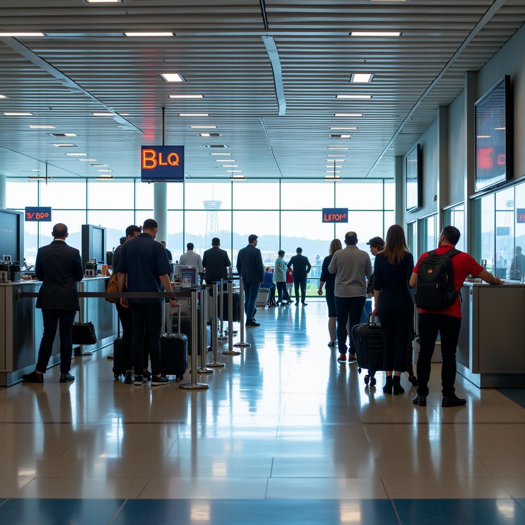 Bologna Airport Check-in Area