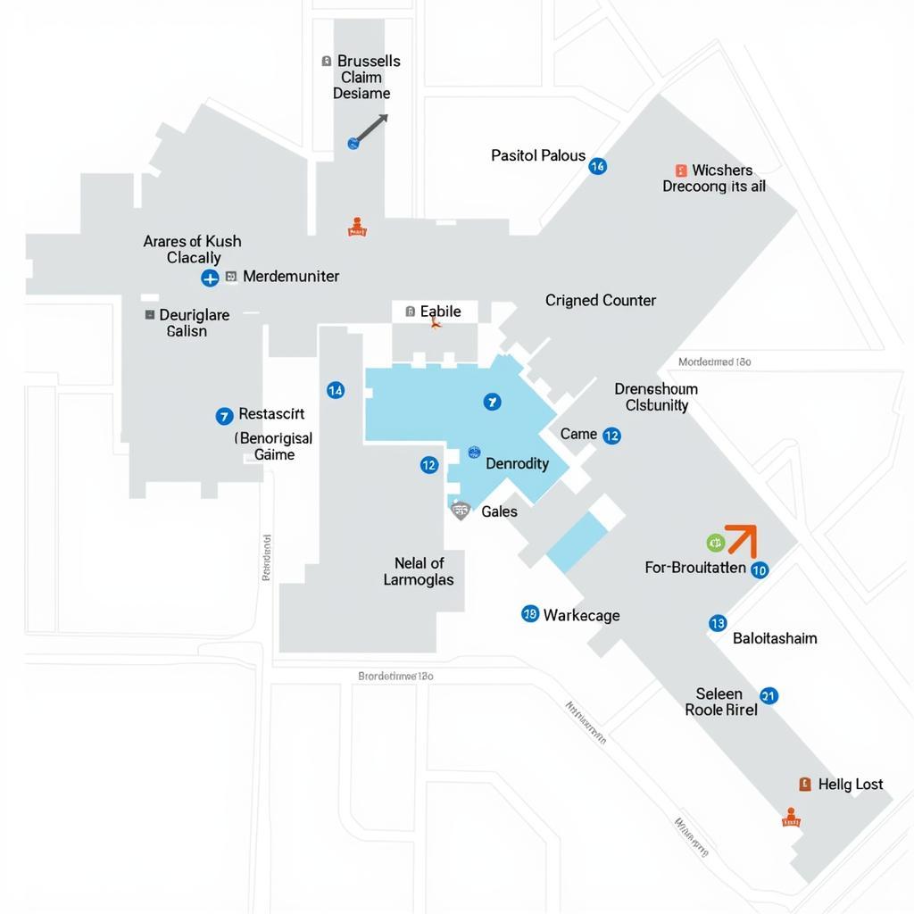 Brussels Airport Terminal Map