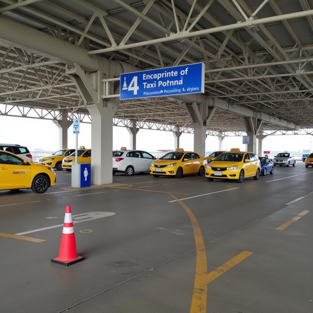 Chandigarh Airport Taxi Pickup Area