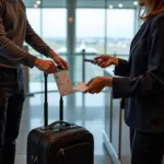 Checking Baggage at Airport