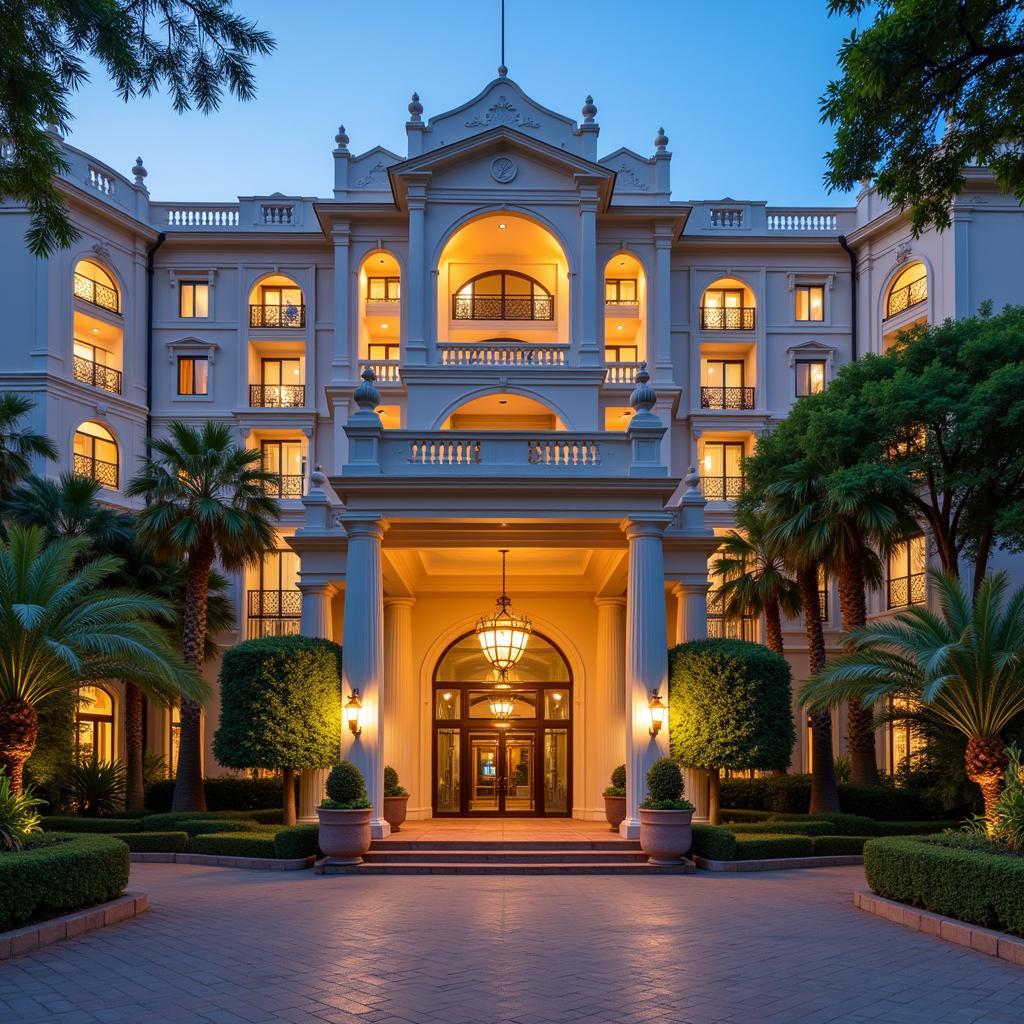 Luxury entrance of a 5-star hotel near Chennai Airport