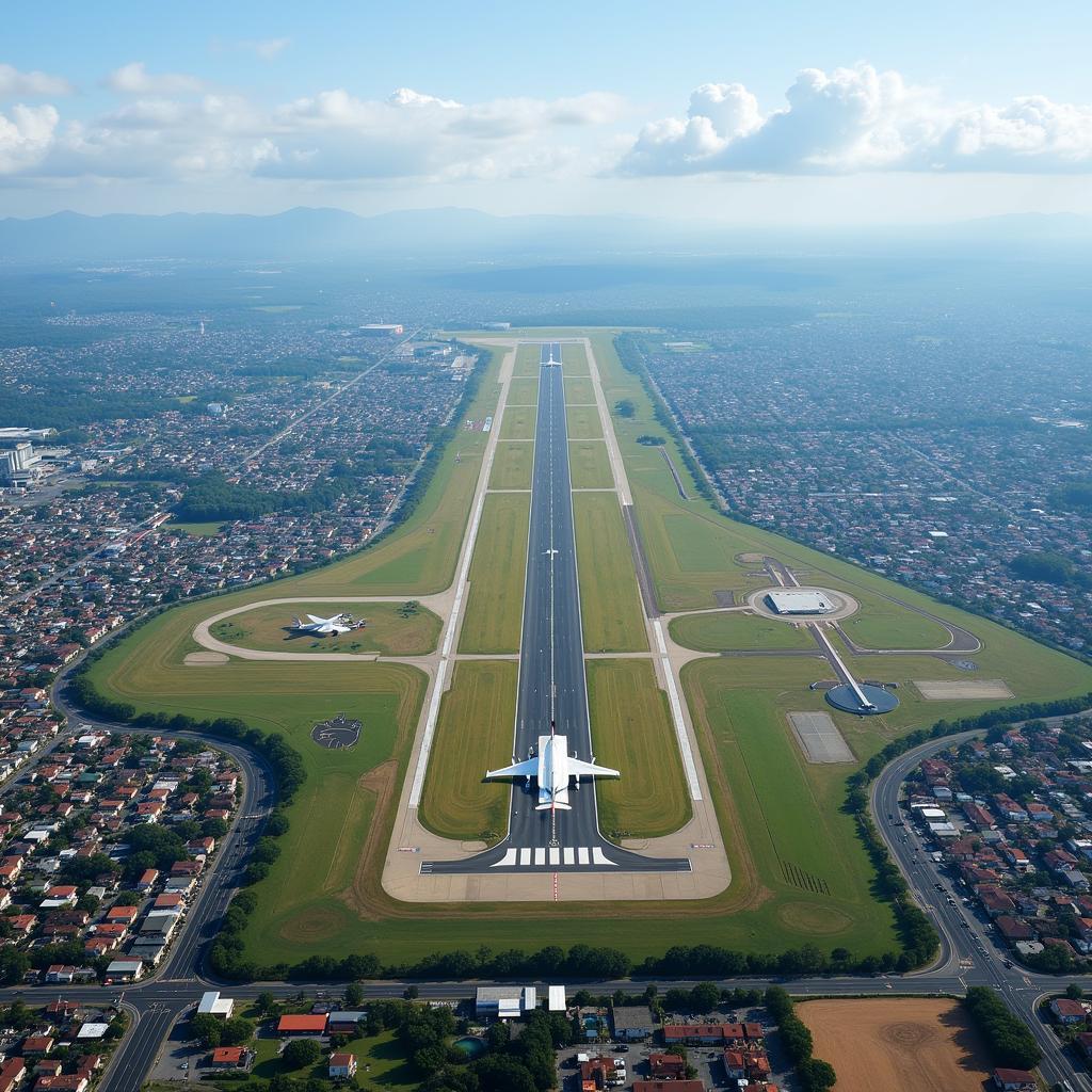 Aerial View of Chennai Airport