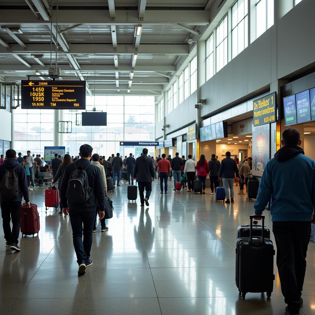 Chennai Airport Arrival and Departure Area