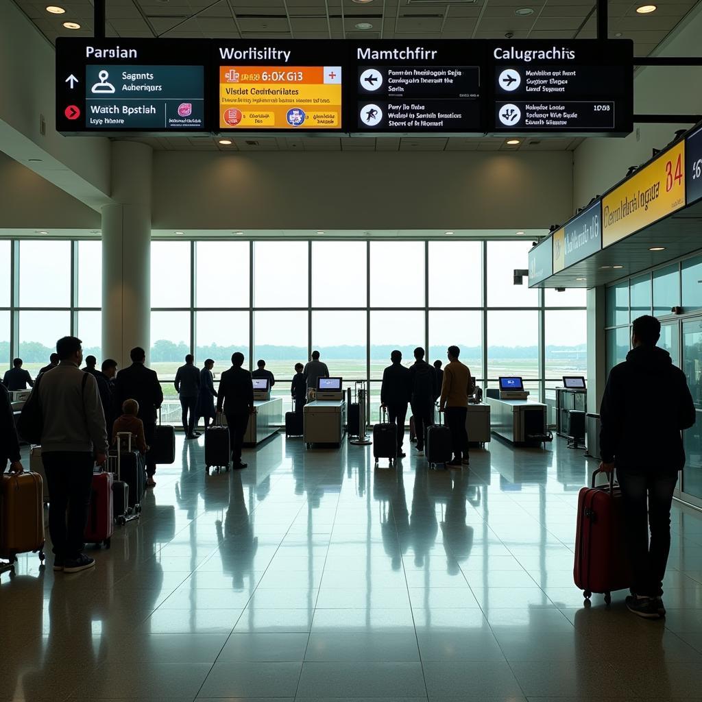 Chennai Airport Arrivals Hall