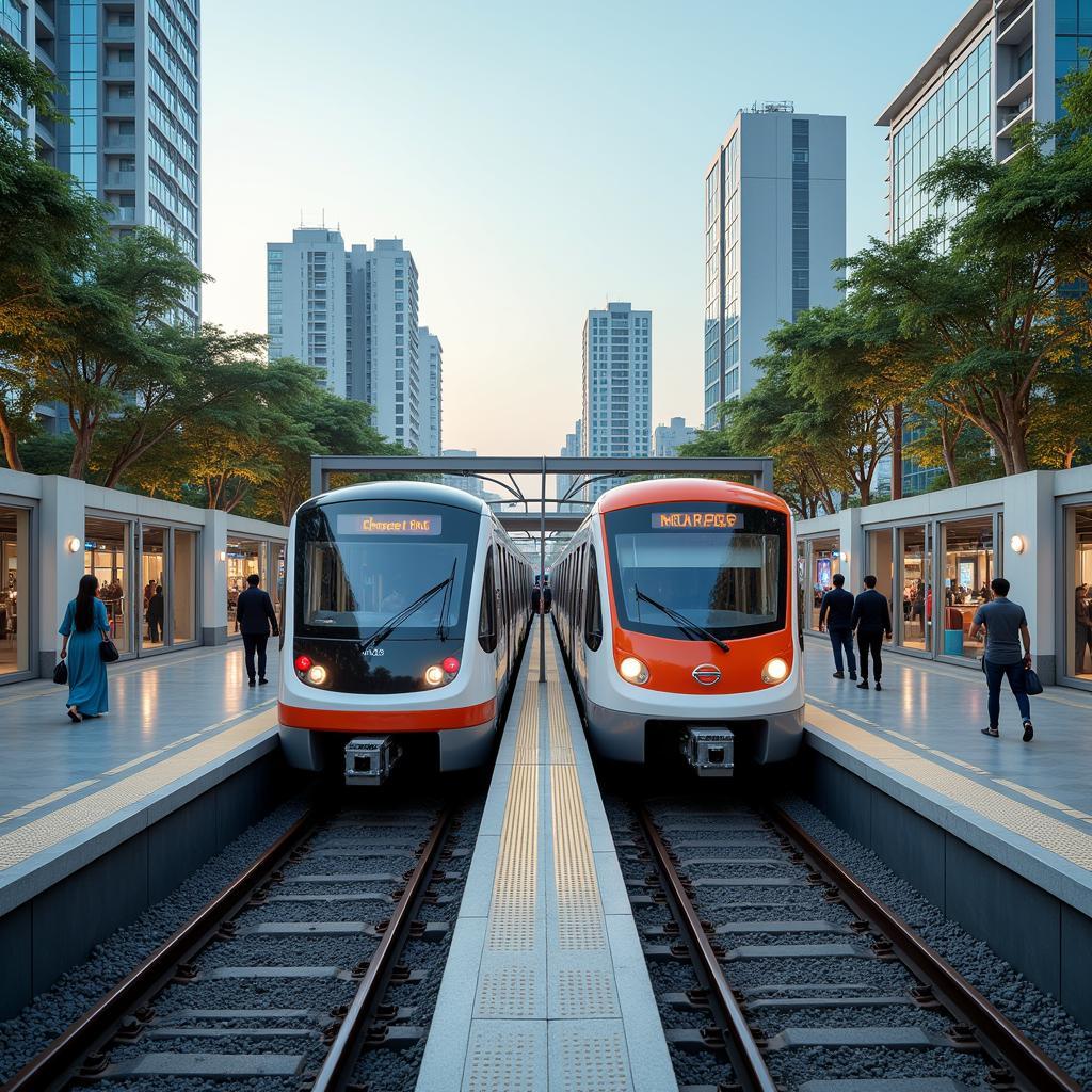 Chennai Airport Metro Connection