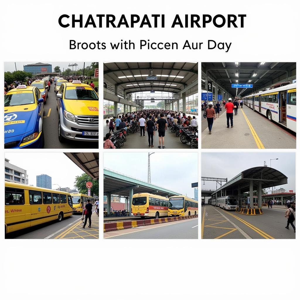 Various transportation options available at Chhatrapati Shivaji Maharaj International Airport