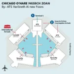 Chicago ORD Airport Terminal Layout Map