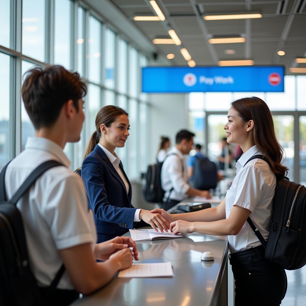 Cochin Airport Passenger Services Team at Work