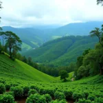 Scenic view of Coorg landscape