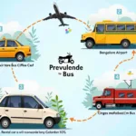 Various Coorg Transportation Options from Bangalore Airport